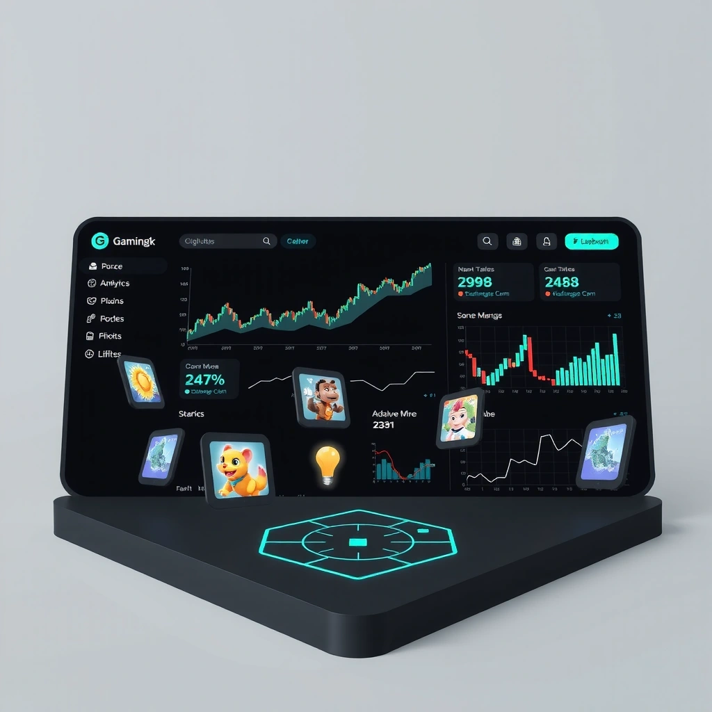 Mobile gaming analytics dashboard