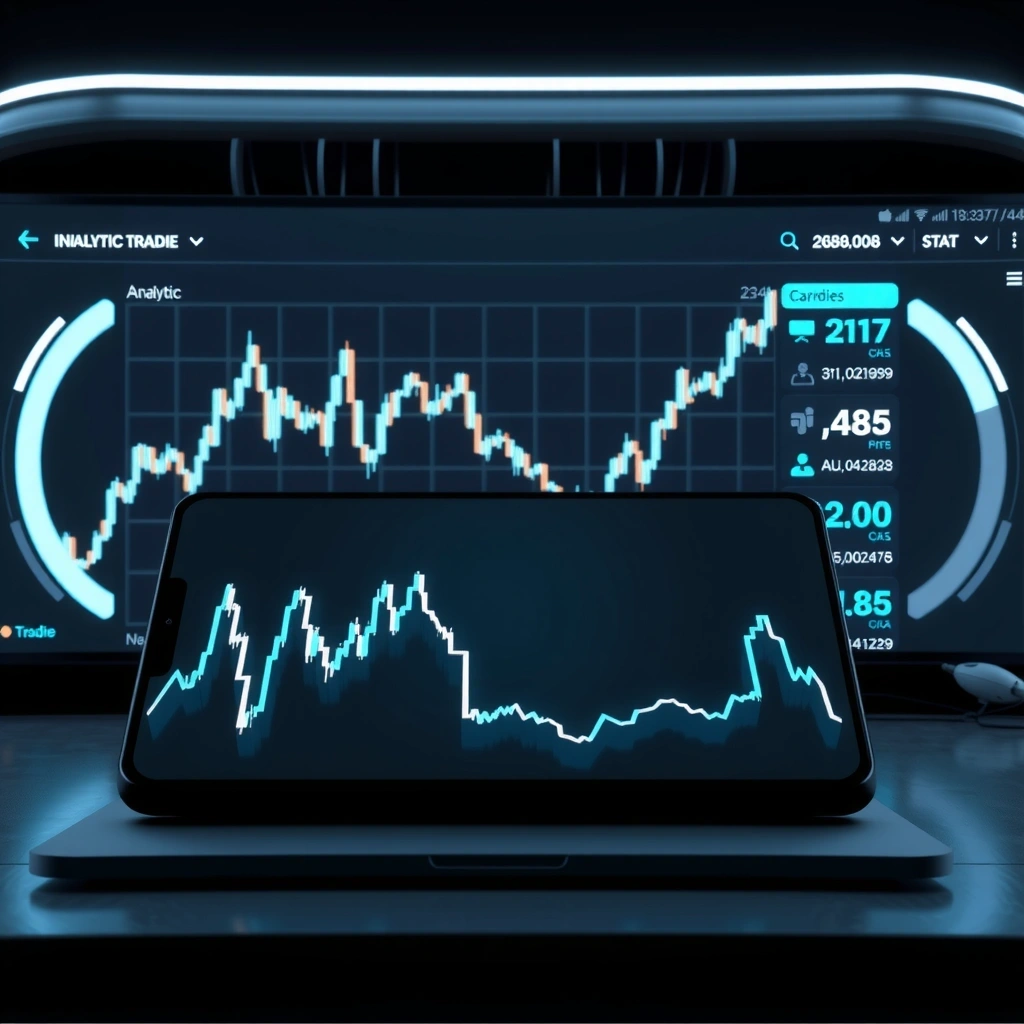Trading analytics dashboard background